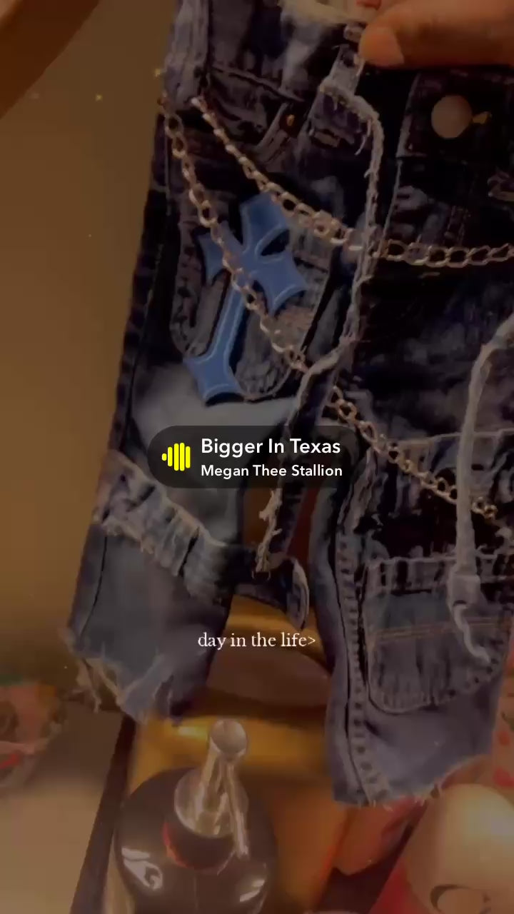 Customized blue Jeans